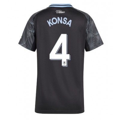 Dres Aston Villa Ezri Konsa #4 Preč pre Ženy 2025-26 Krátky Rukáv Dres Aston Villa Ezri Konsa #4 Preč pre Ženy 2025-26 Krátky Rukáv